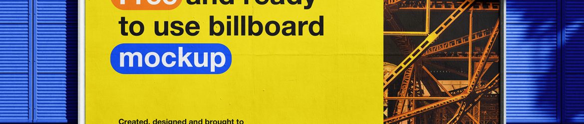 Customizable billboard mockup Customizable billboard mockup