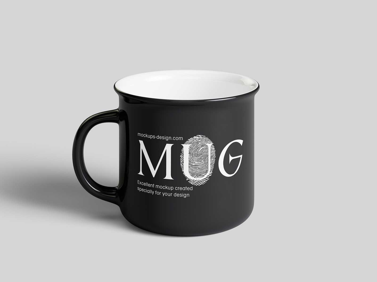 Customizable mug mockup