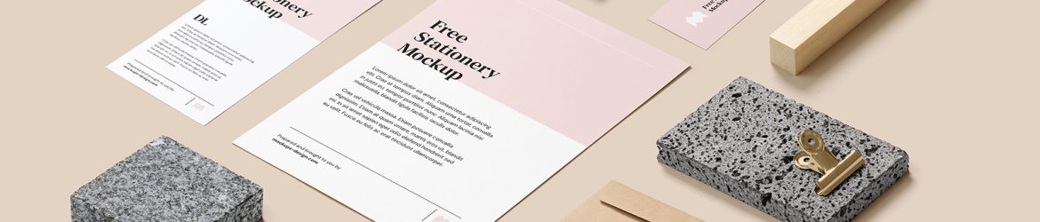 Customizable stationery mockup