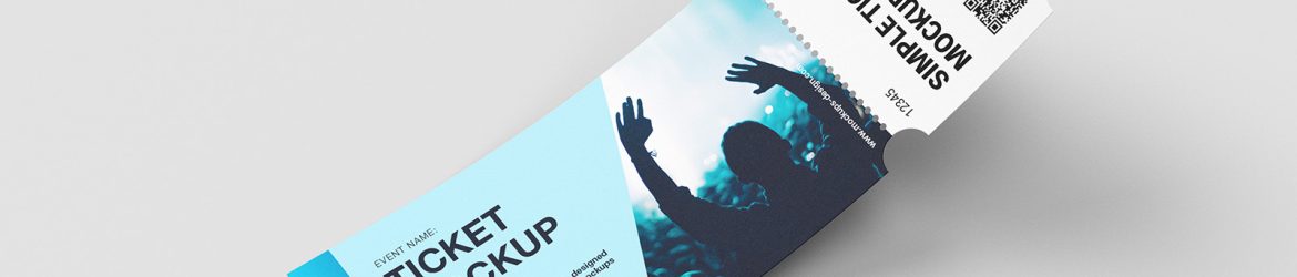 Customizable ticket mockup