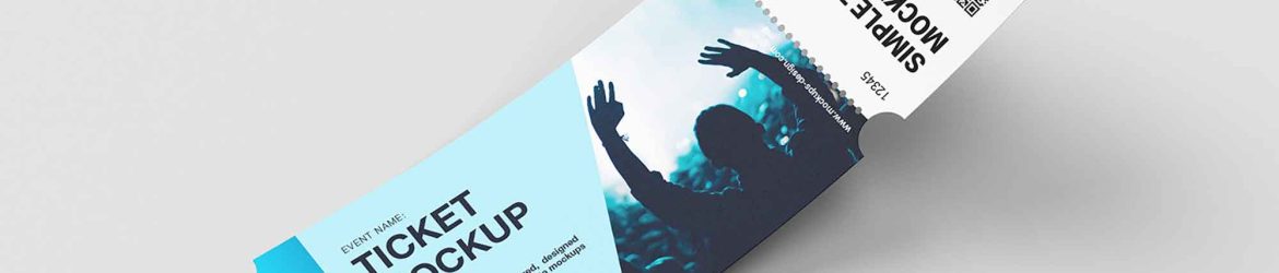 Customizable Ticket Mockups