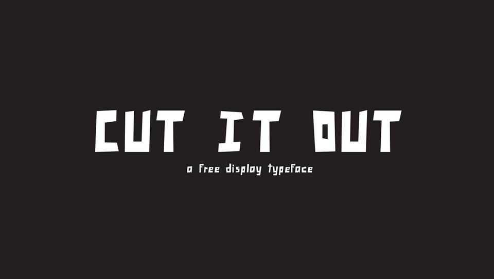 Cut It Out Font › Fontesk