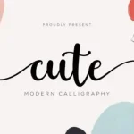 Cute Calligraphy Font