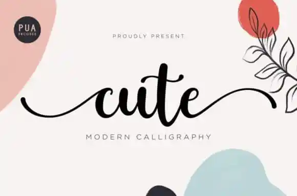Cute Calligraphy Font