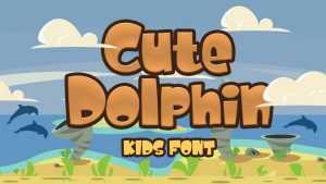 Cute Dolphin Font › Fontesk