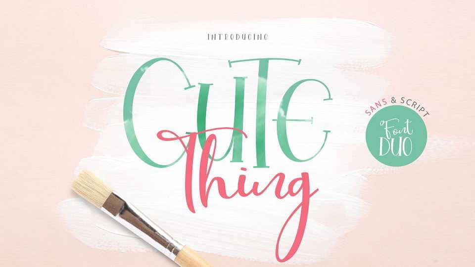 Cute Thing Script Font › Fontesk