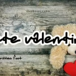 Cute Valentine Script Font - Fonte Grátis Cute Valentine Script Font