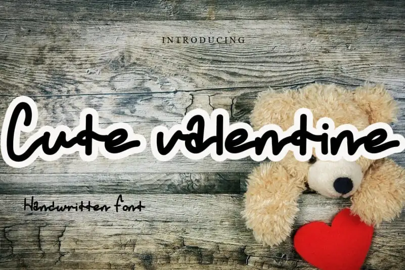 Cute Valentine Script Font