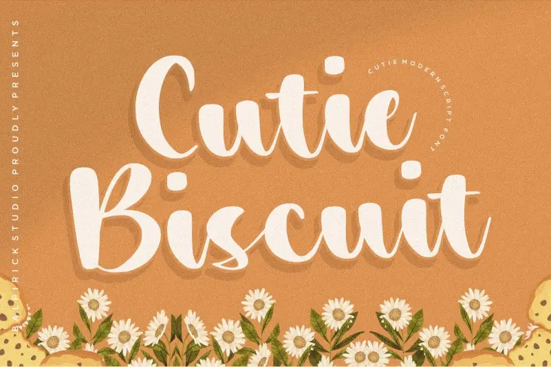 Cutie Biscuit Script Font