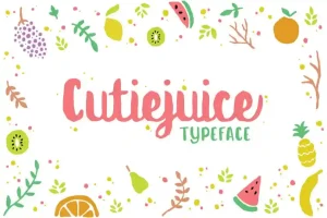Cutiejuice Script Font