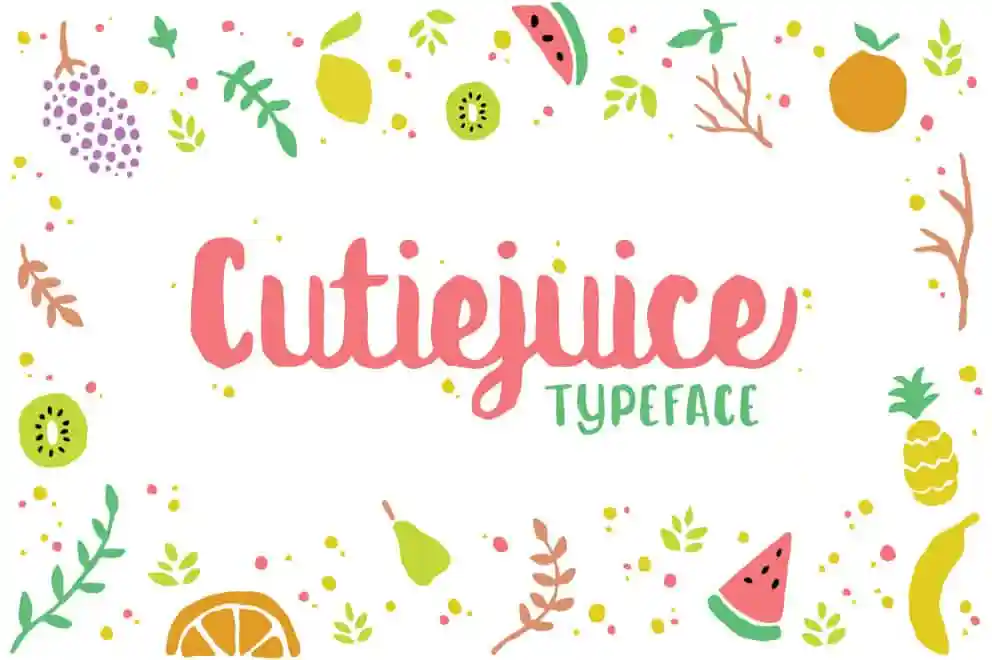 Cutiejuice Script Font