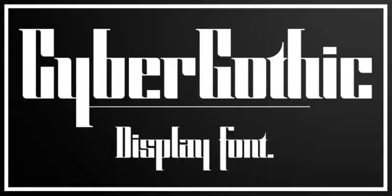 Cyber Gothic Display Font