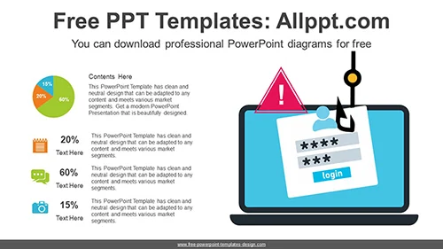 Cyber Privacy Hacking PowerPoint Diagram