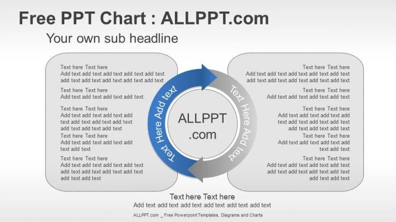 Cycle and Text box PPT Diagram