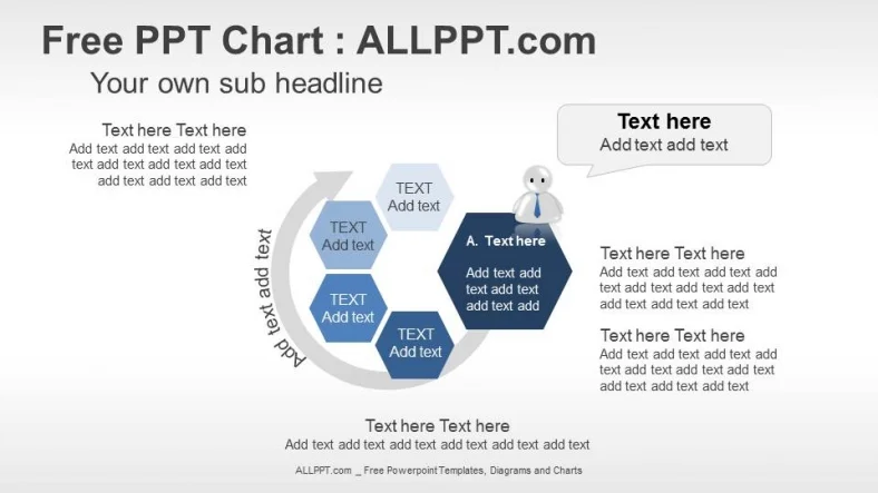 Cycle Shapes PPT Diagram