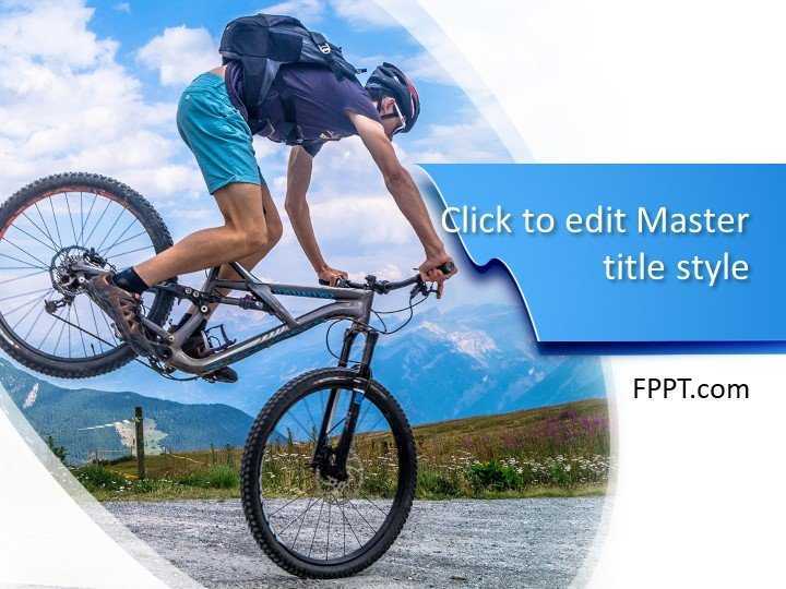 Cyclist PowerPoint Template