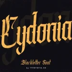 Cydonia Blackletter Font - Fonte Grátis Cydonia Blackletter Font