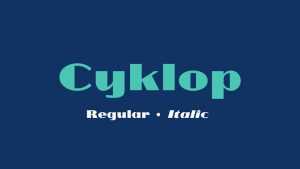 Cyklop Font › Fontesk
