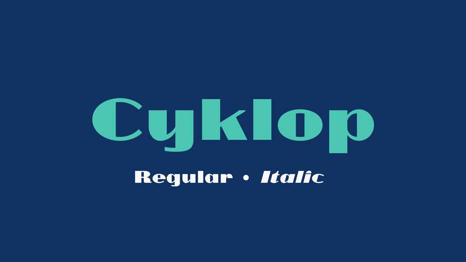 Cyklop Font › Fontesk