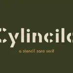 Cylincilo Display Font
