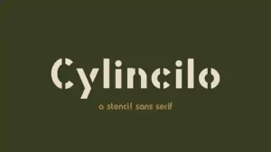Cylincilo Display Font