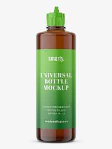 Cylinder bottle mockup
