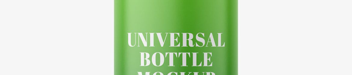 Cylinder bottle mockup