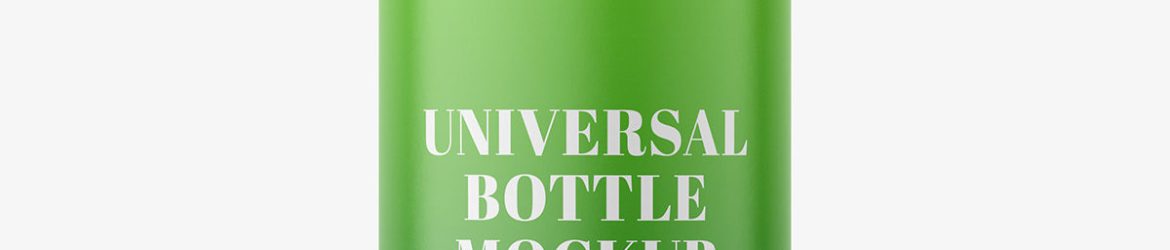 Cylinder bottle mockup