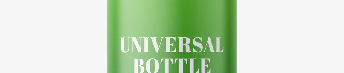 Cylinder bottle with silver cap Cylinder bottle with silver cap
