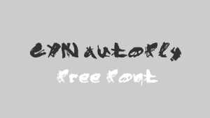CYN Autofly Font › Fontesk
