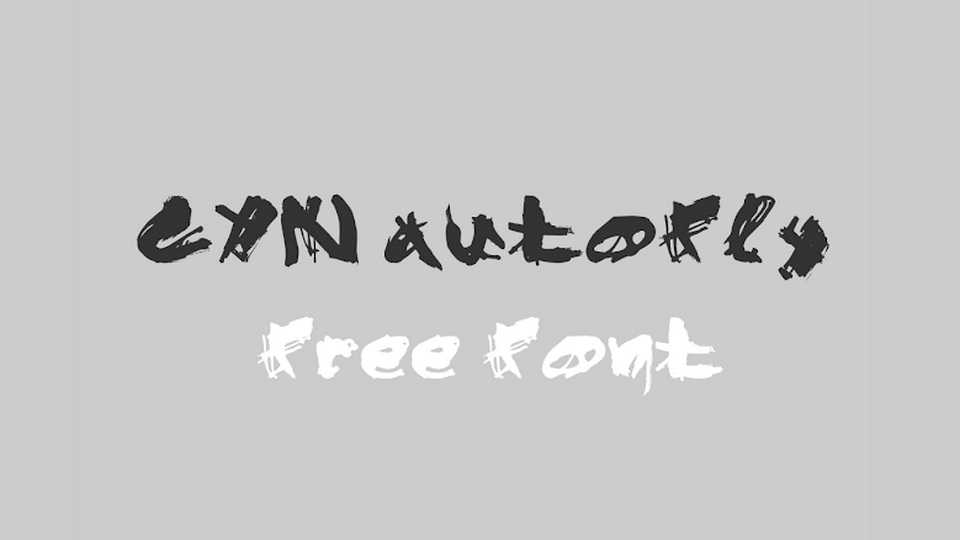 CYN Autofly Font › Fontesk