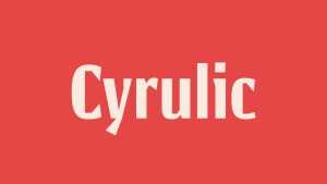 Cyrulik Font Family › Fontesk