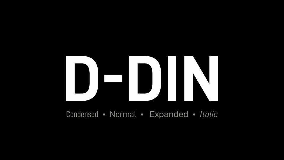 D-DIN Font Family › Fontesk