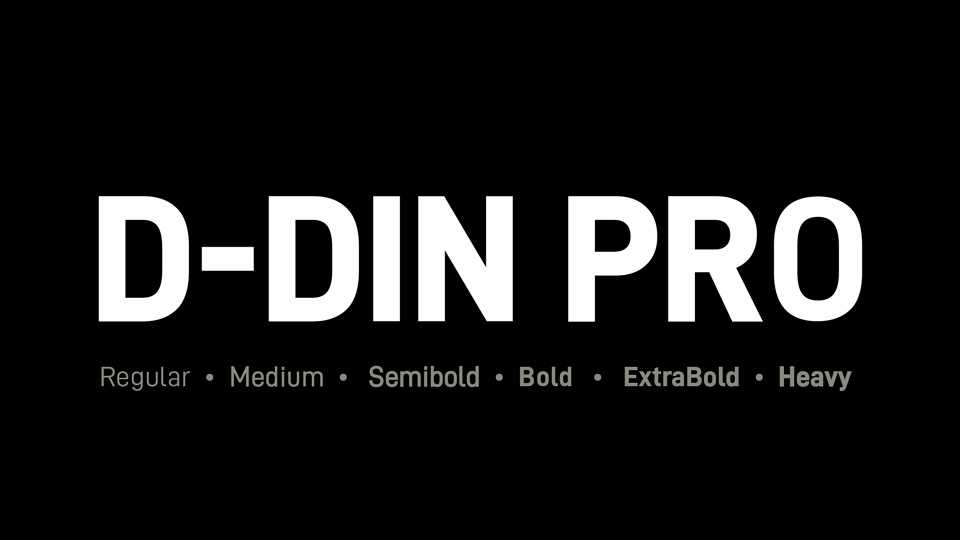 D-DIN PRO Font Family › Fontesk