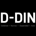 D-DIN Sans Serif Font Family