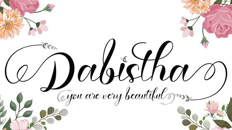Dabistha Script Font › Fontesk