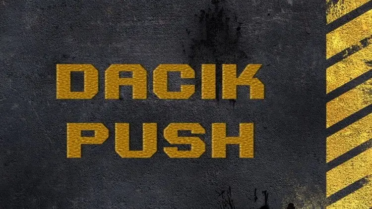 Dacik Push Display Font