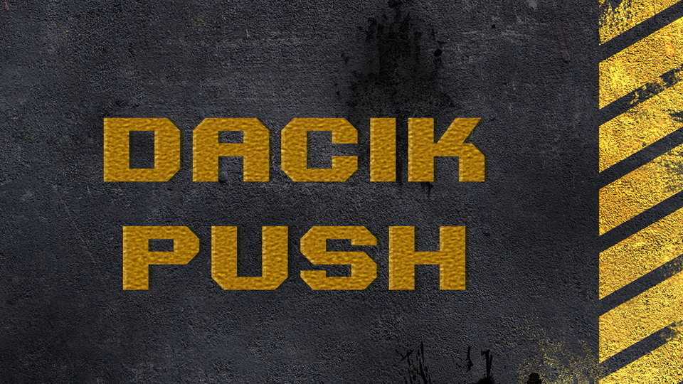 Dacik Push Font › Fontesk