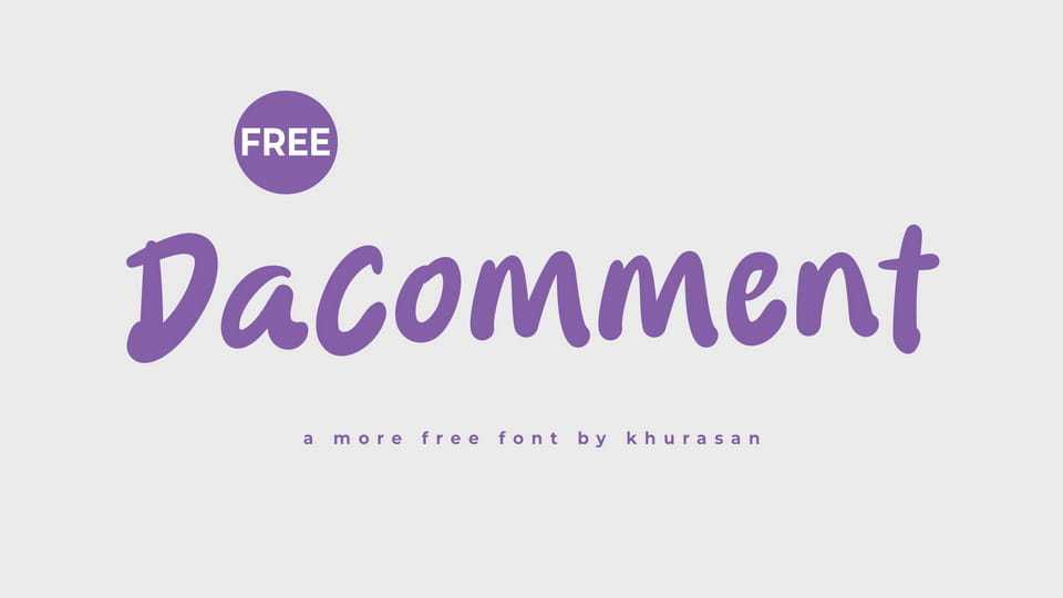 Dacomment Font › Fontesk