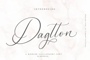 Dagtton Calligraphy Font