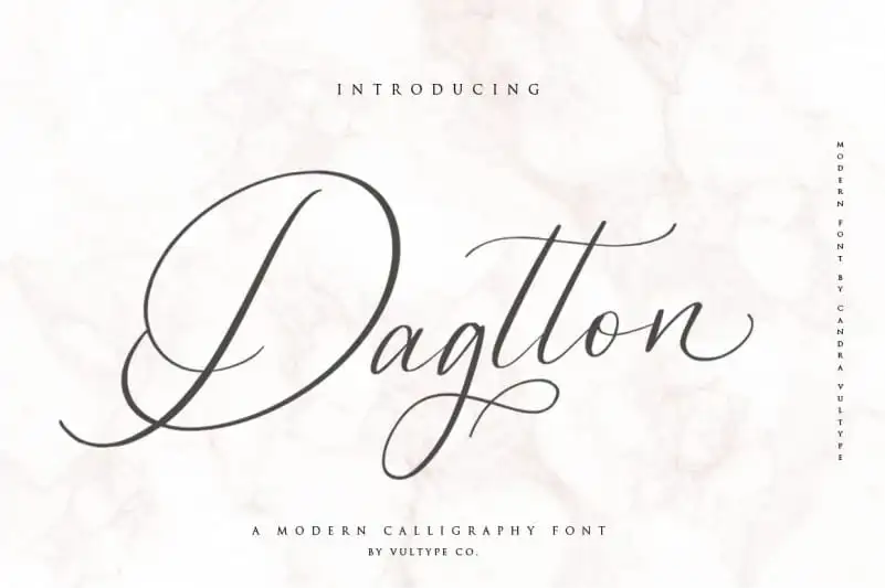 Dagtton Calligraphy Font
