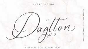 Dagtton Script Font › Fontesk