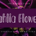 Dahlia Flowers Display Font