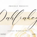 Dahliakeys Font - Fonte Grátis Dahliakeys Font