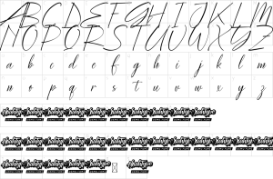 Mapa de caracteres da fonte Daifena Easliey Font