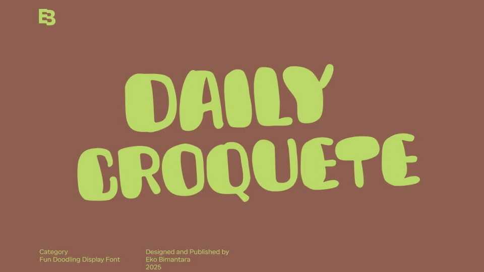 Daily Croquete Font › Fontesk