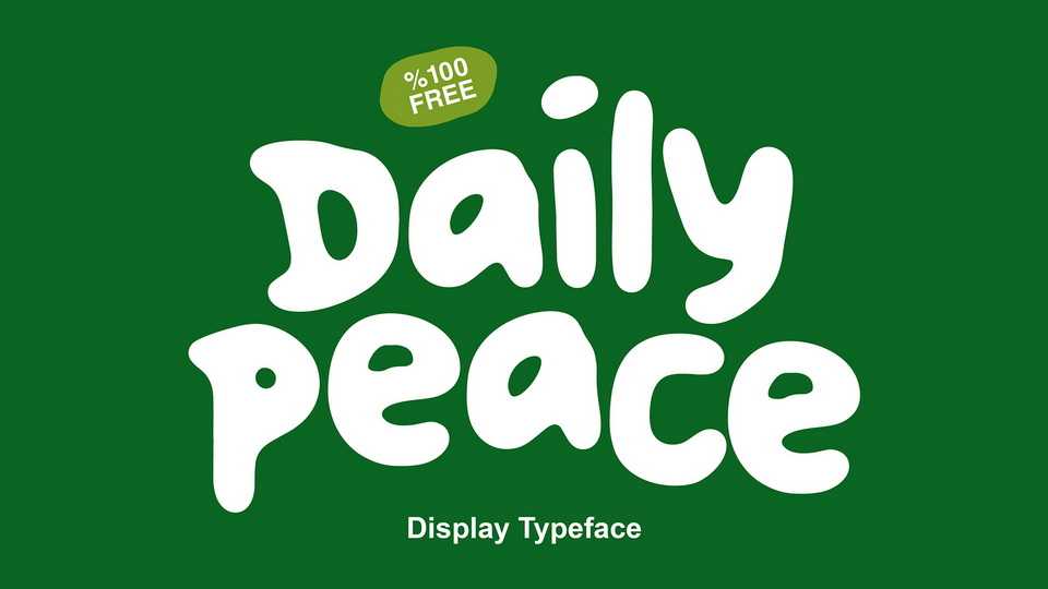 Daily Peace Font › Fontesk