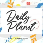 Daily Planet Handbrush Font