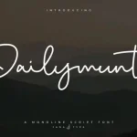 Dailymunt Handwritten Font - Fonte Grátis Dailymunt Handwritten Font