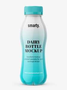 Dairy - plastic bottle mockup